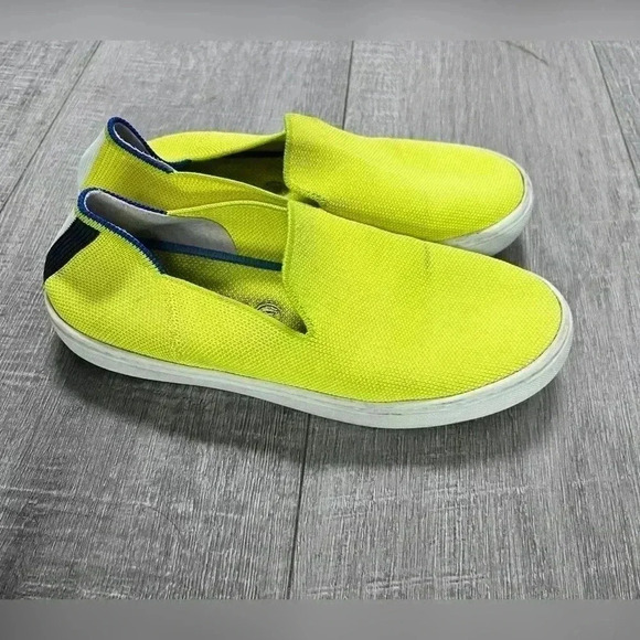 Rothy’s The Original Slip On Sneaker in Electric Lemon EXTREMELY RARE - Picture 6 of 7